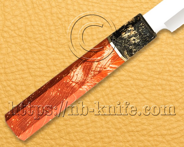 Personalized Stainless Steel Chef Knife | Custom Handmade Kitchen Prosciutto Knife | Mahogany Wood Handle | Leather Sheath | Damascus Pen | Wooden Gift Box