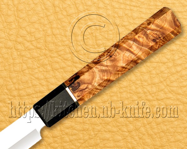 Personalized Stainless Steel Chef Knife | Custom Handmade Kitchen Prosciutto Knife | Koa Wood Handle | Leather Sheath | Damascus Pen | Wooden Gift Box